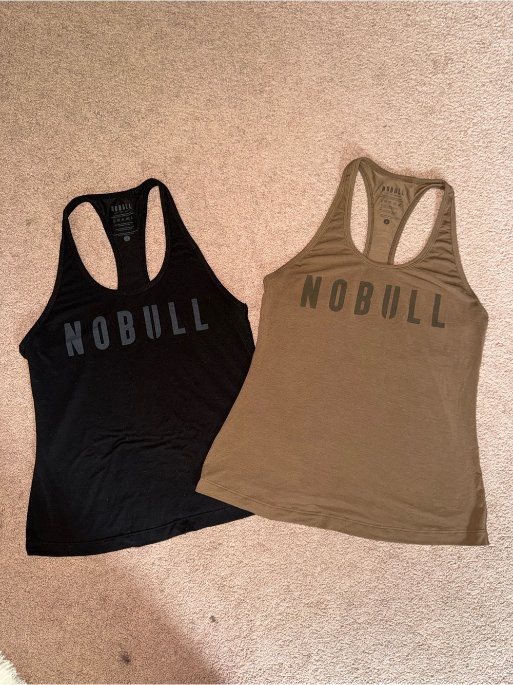 NOBULL Women's Racerback Tank - Black and Brown